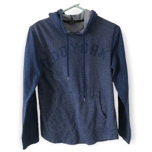 3/$15 Zoo York blue stripe long sleeve hoodie shirt